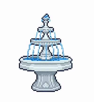 Fountain animation